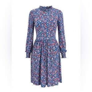 Draper James Multicolor Floral Long Sleeve Dress